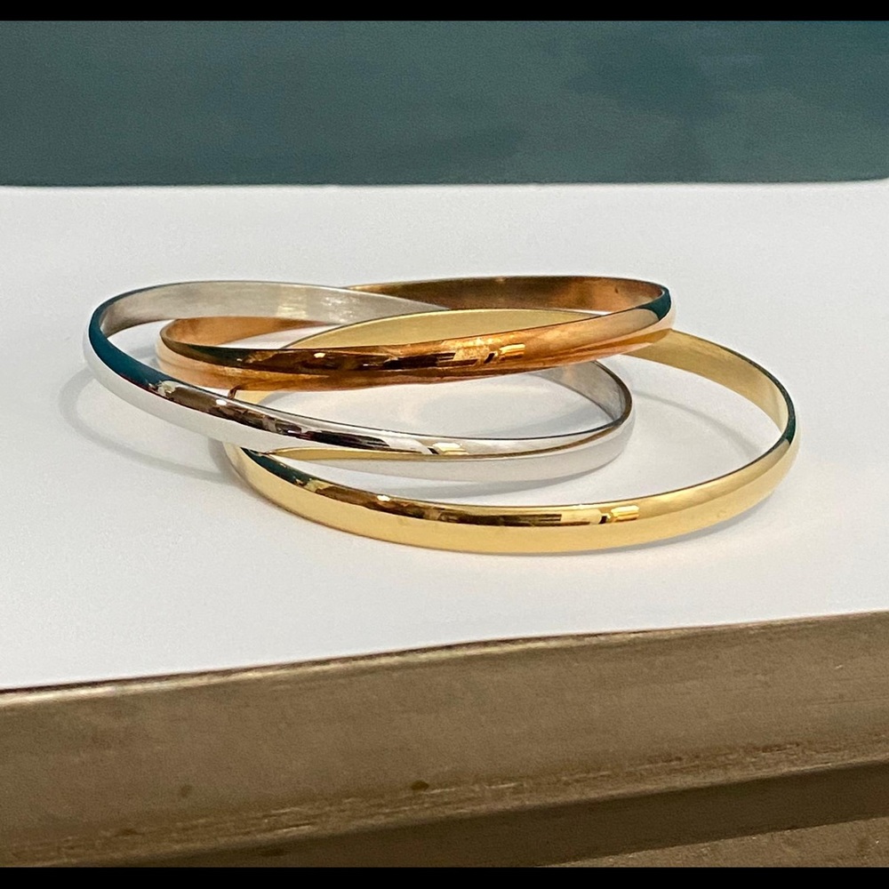 🌟 Three Tones Bangles🌟 - Picture 3 of 6